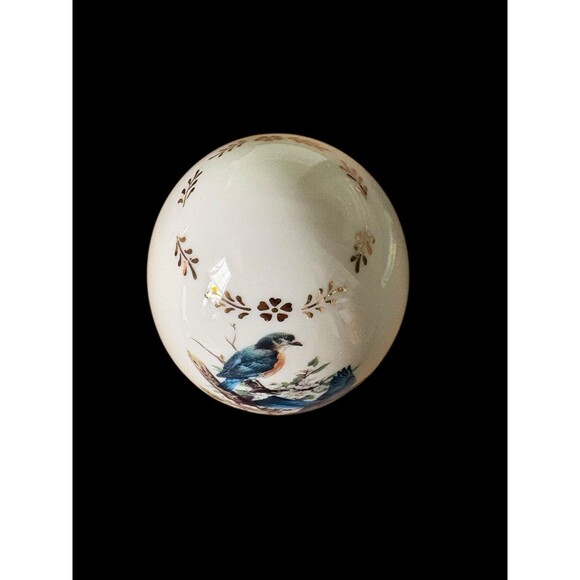 Danbury Mint Roger Tory Peterson Porcelain Songbird Egg Bluebird 1995 - Picture 3 of 6